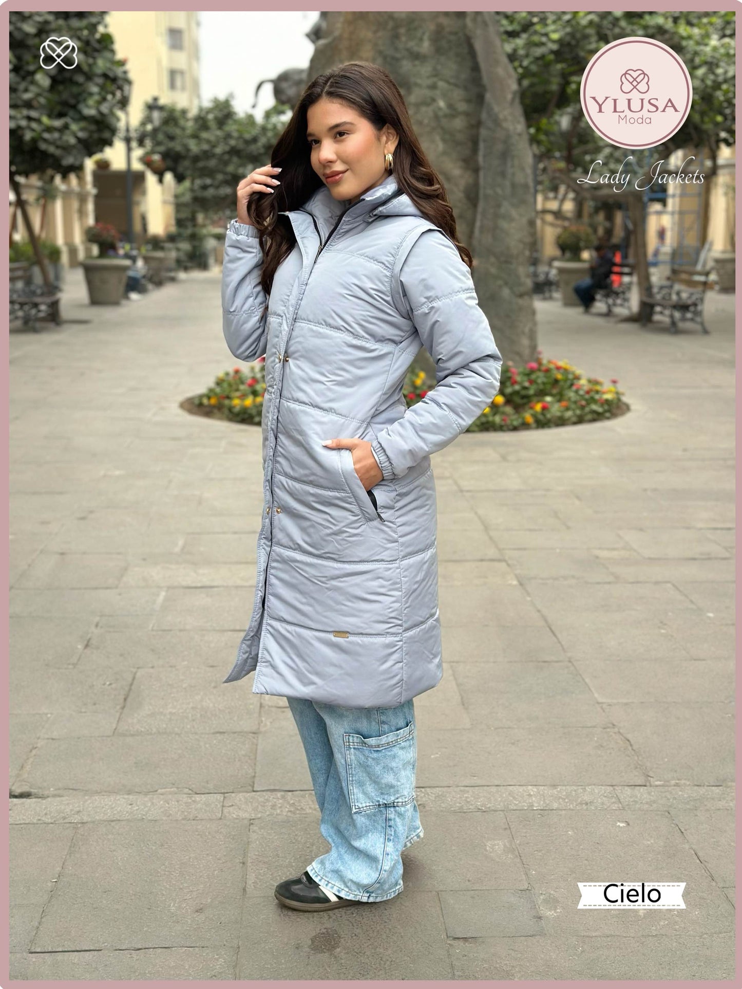 PARKA CHALECO SHAQUIRA - CIELO