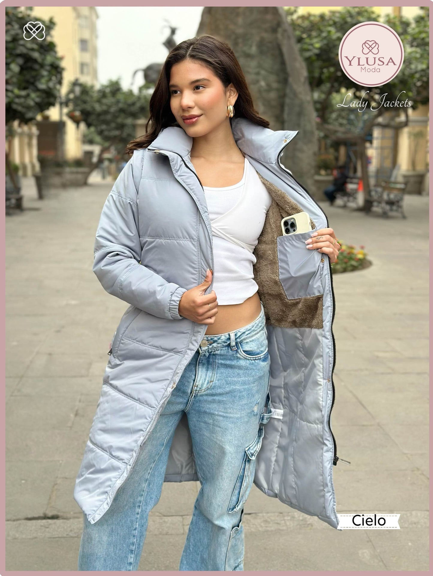 PARKA CHALECO SHAQUIRA - CIELO