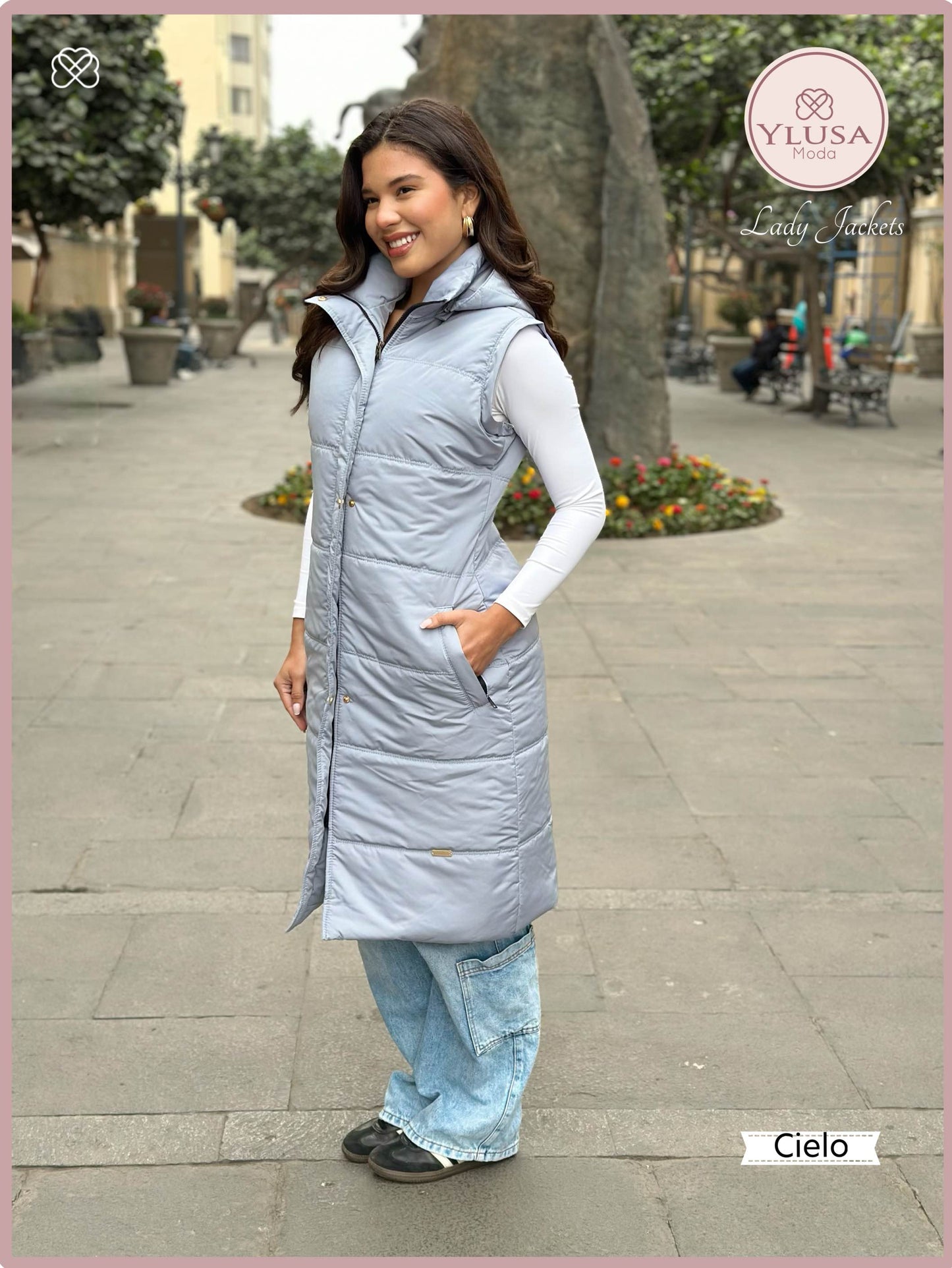 PARKA CHALECO SHAQUIRA - CIELO