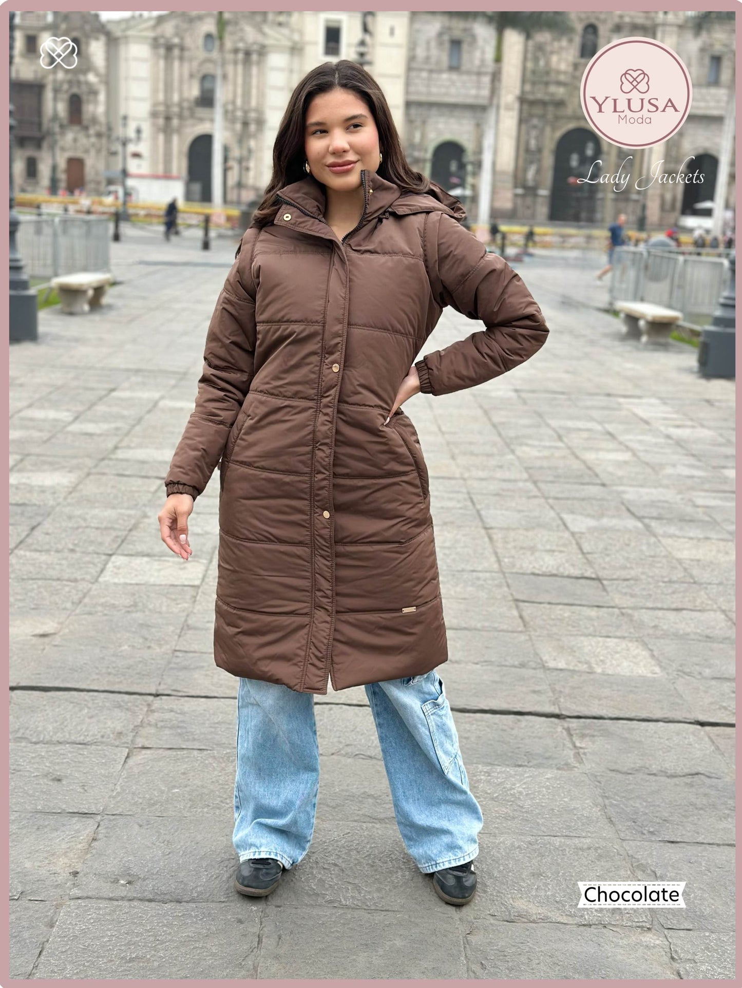 PARKA CHALECO SHAQUIRA - CHOCOLATE