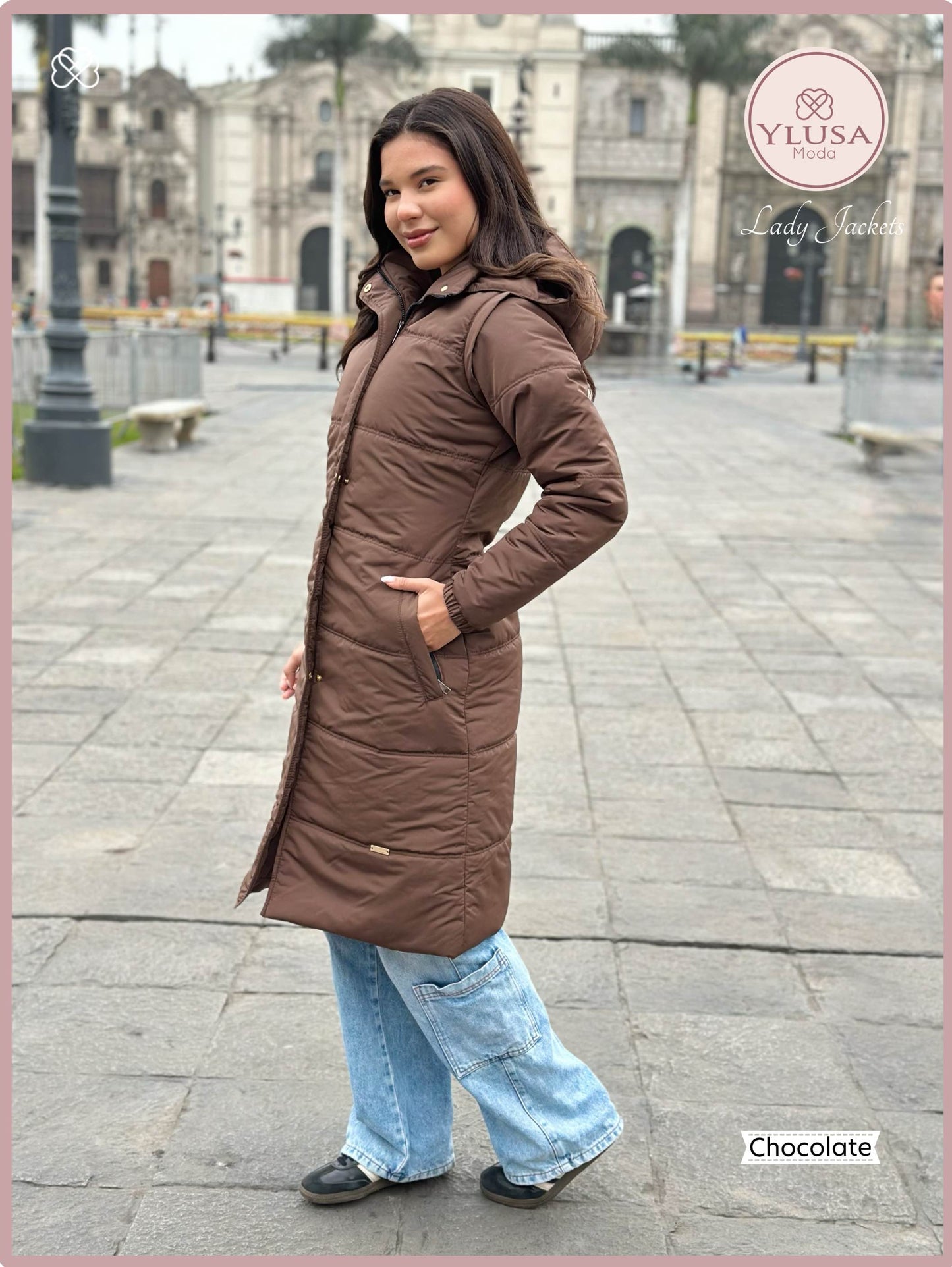 PARKA CHALECO SHAQUIRA - CHOCOLATE