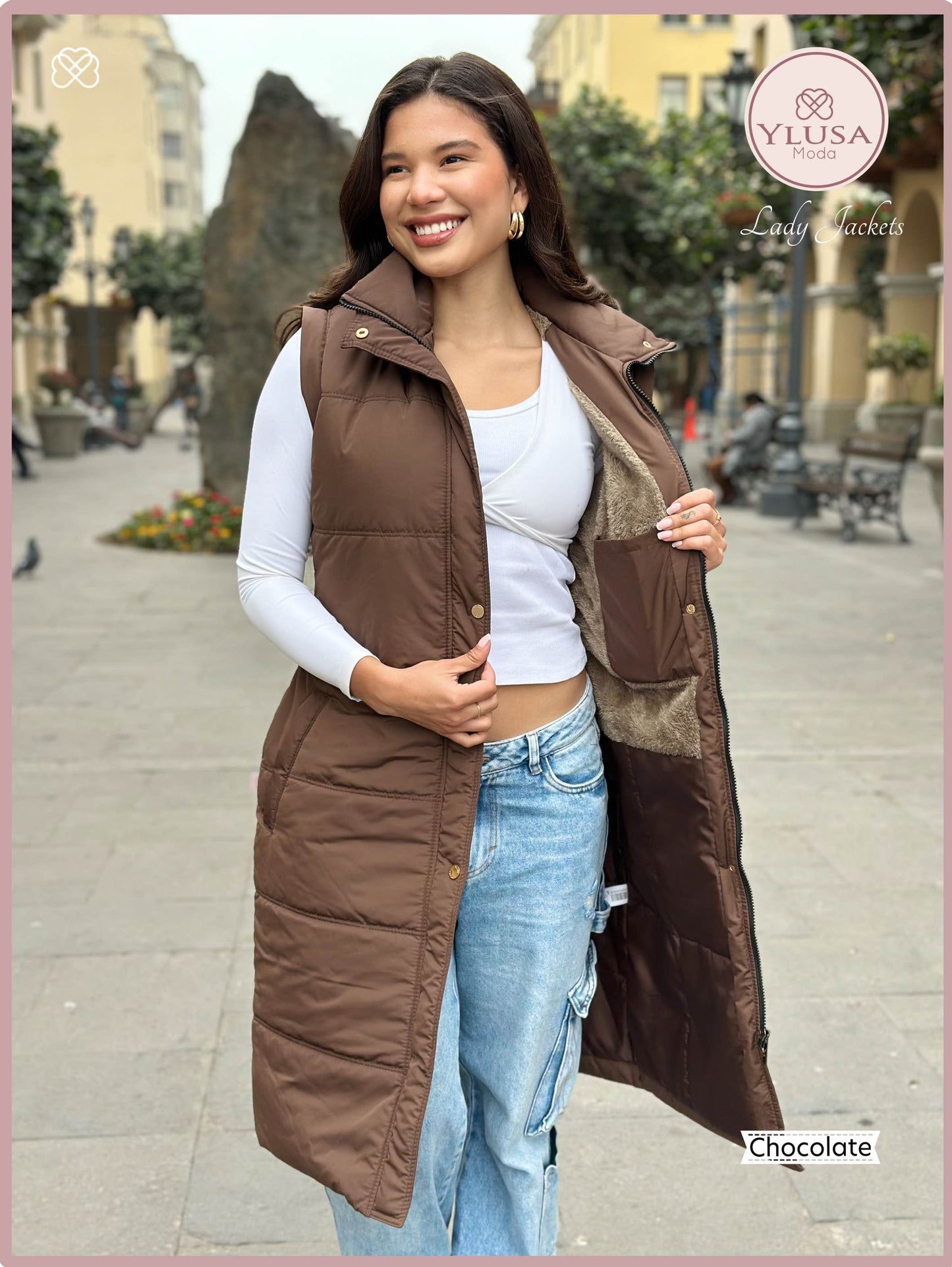 PARKA CHALECO SHAQUIRA - CHOCOLATE