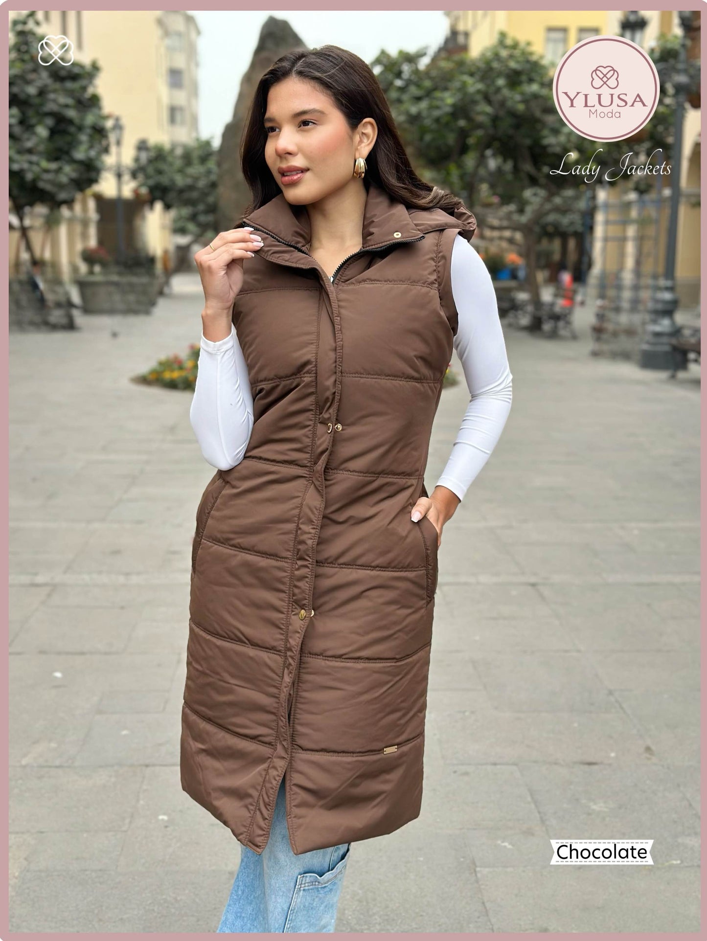PARKA CHALECO SHAQUIRA - CHOCOLATE