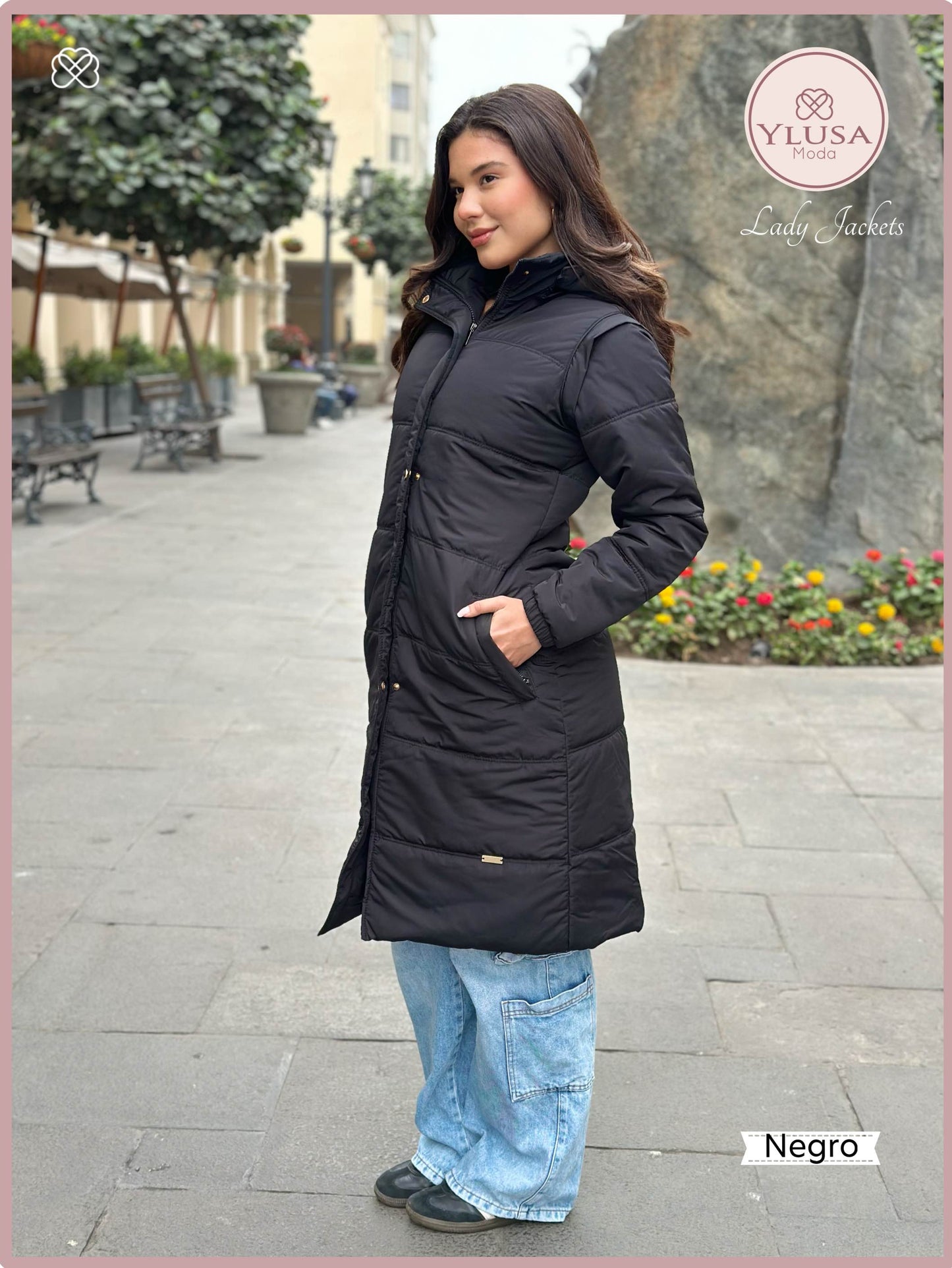 PARKA CHALECO SHAQUIRA- NEGRO