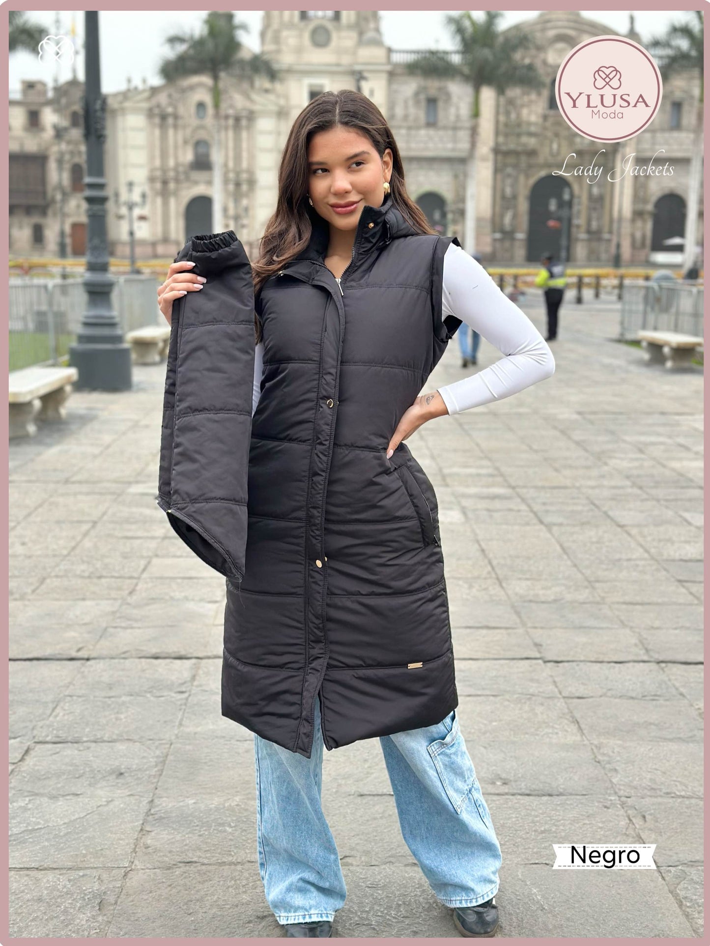 PARKA CHALECO SHAQUIRA- NEGRO
