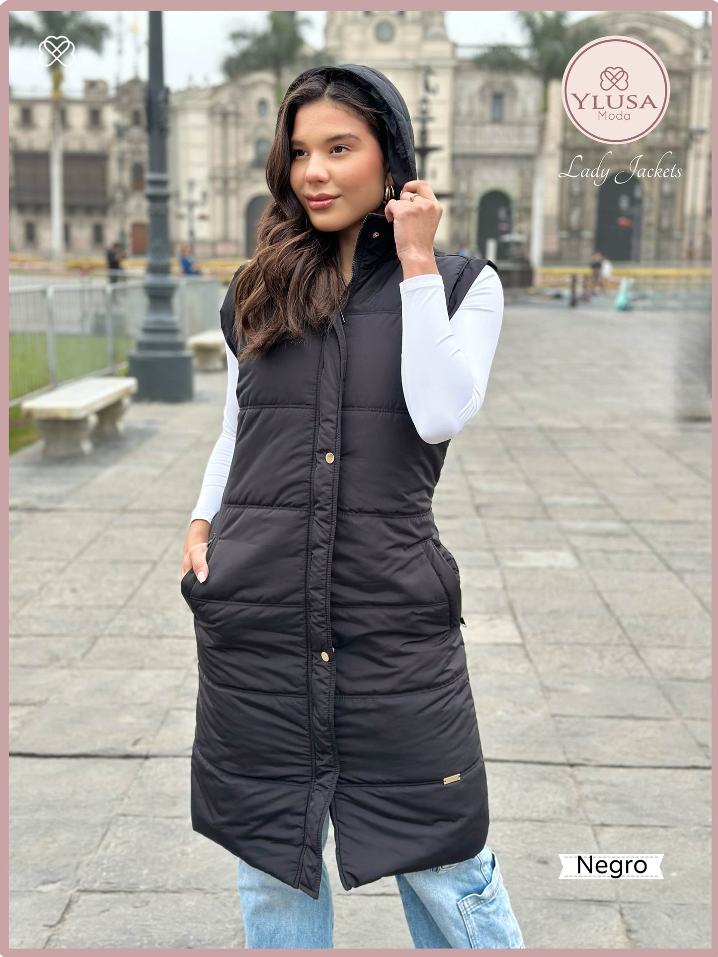 PARKA CHALECO SHAQUIRA- NEGRO