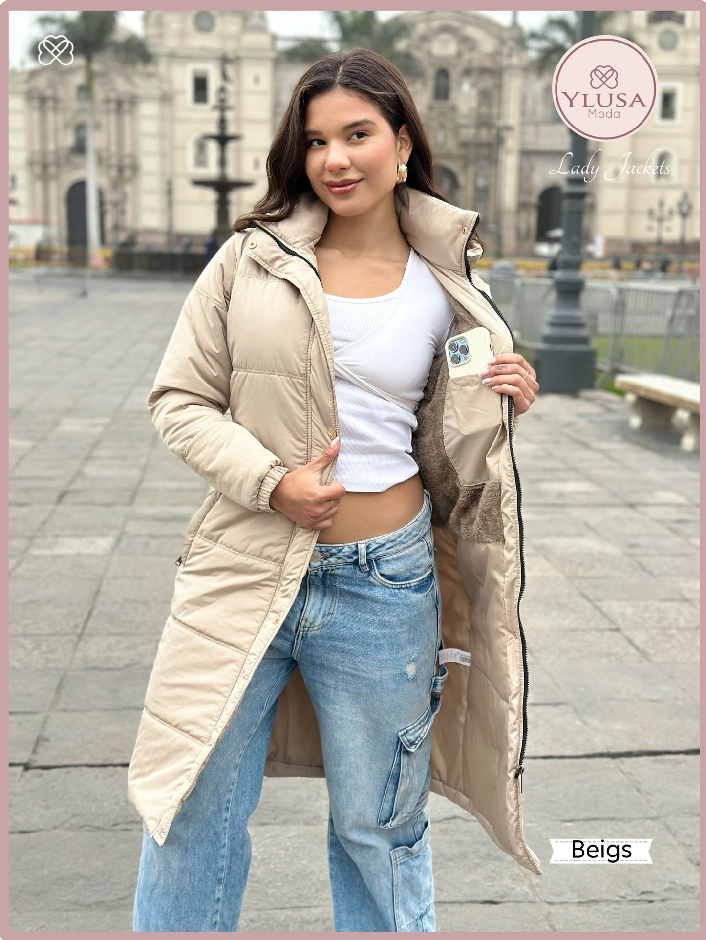PARKA CHALECO SHAQUIRA - BEIGS