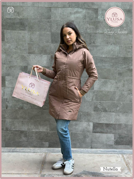 PARKA EXTRA LARGA VALERIA - NUTELLA